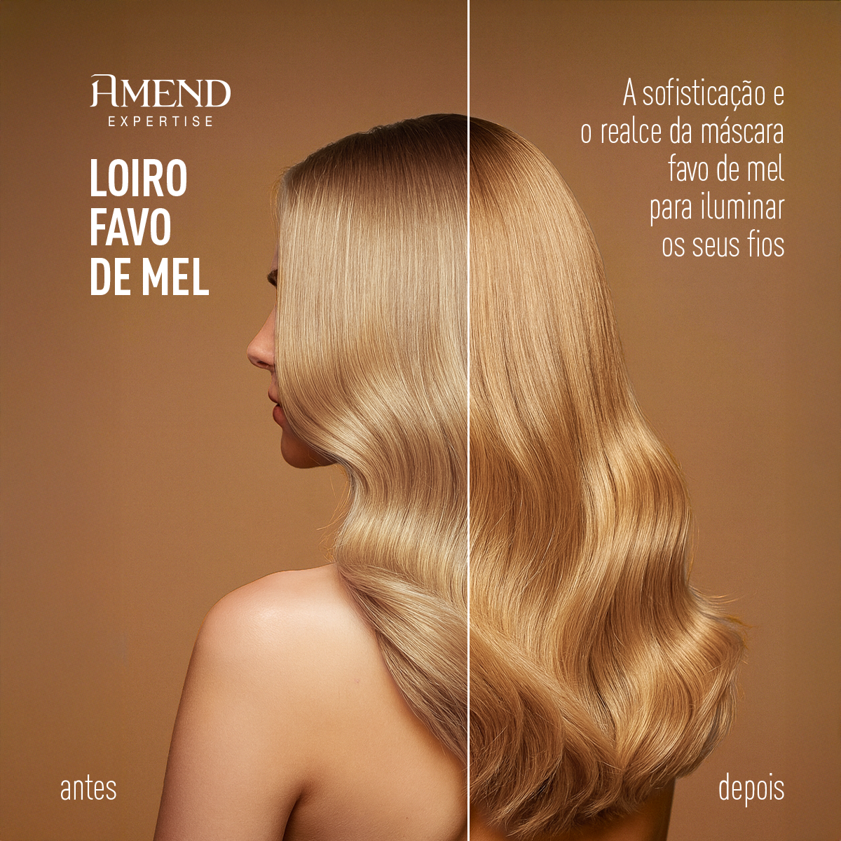 M&aacute;scara Realce da Cor Amend Expertise Loiro Favo de Mel image number 3